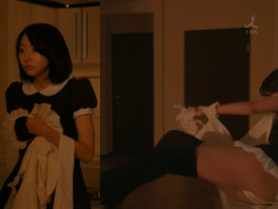 ドラマ「新しい王様」で武田玲奈がメイドコスプレ姿で襲われてパンモロ