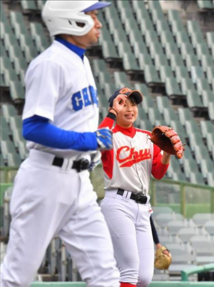 イチローを打ち取った元高校野球女子1