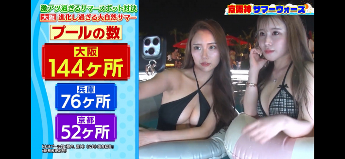 大阪ナイトプール水着女子2