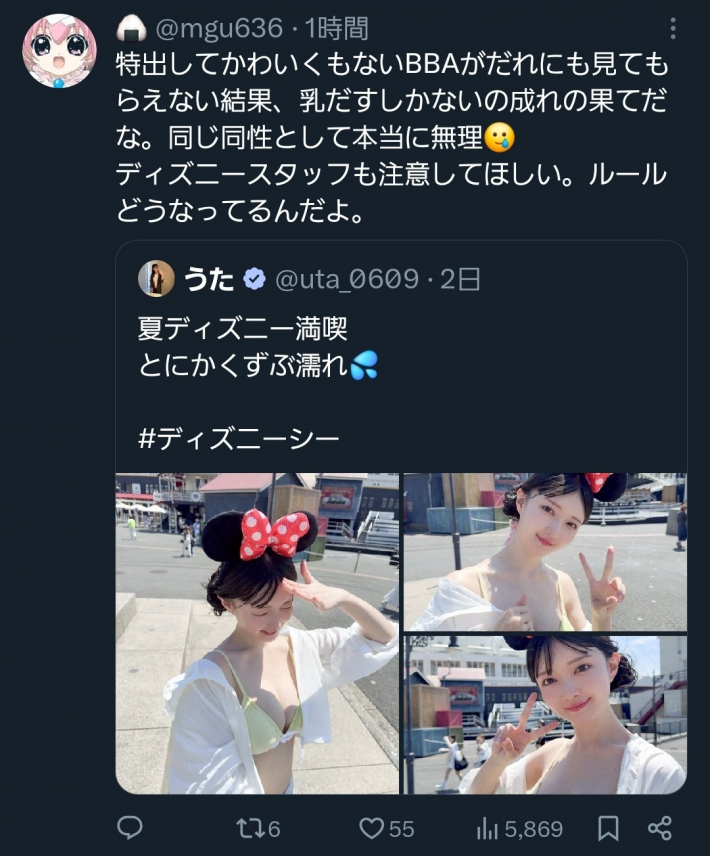 下着ディズニー女5